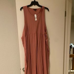 Light red maxi dress